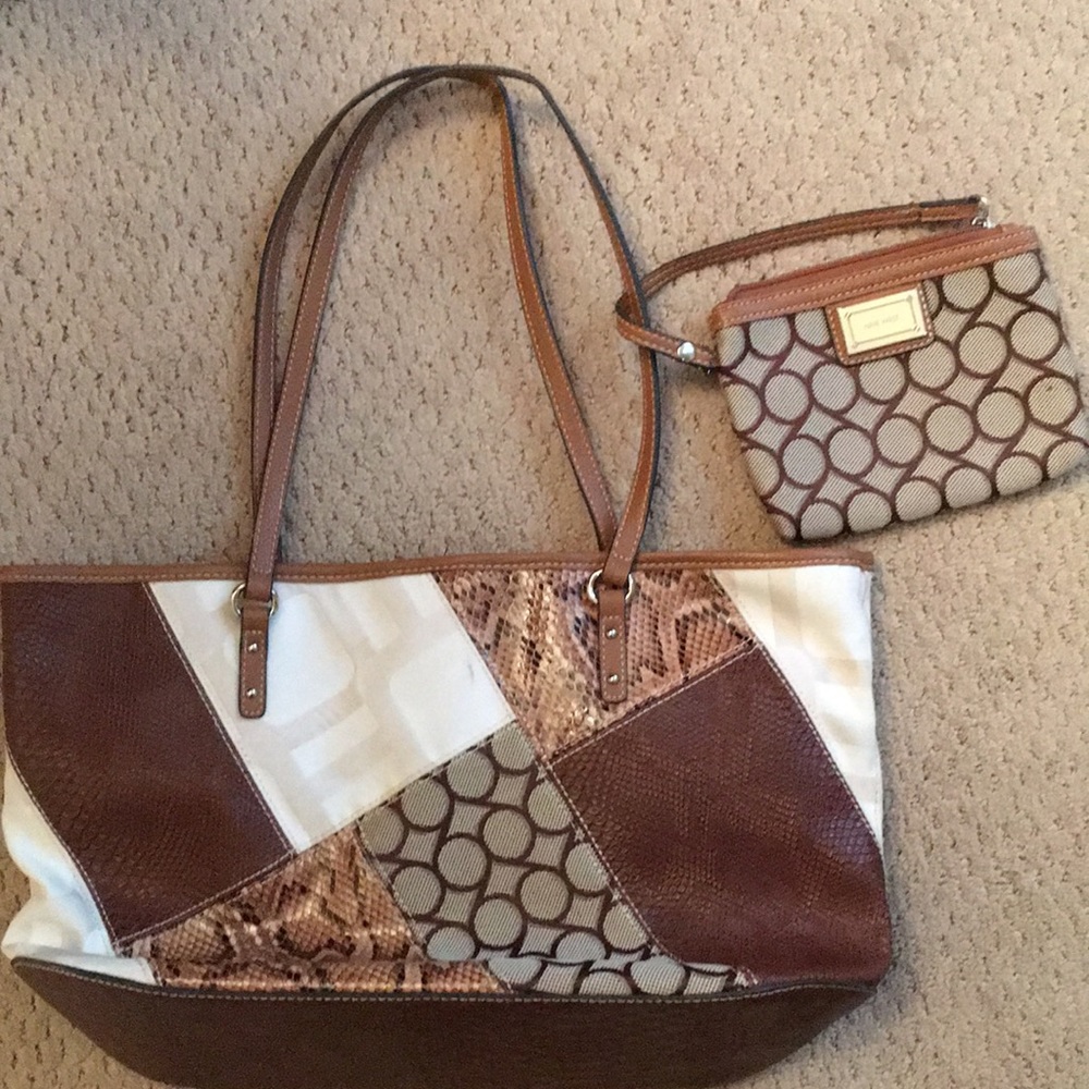 Nine West Tote with matching pouch